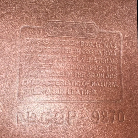 ❤️SOLD❤️Vintage Coach Mahogany Court Bag 9870 - Picture 6 of 10